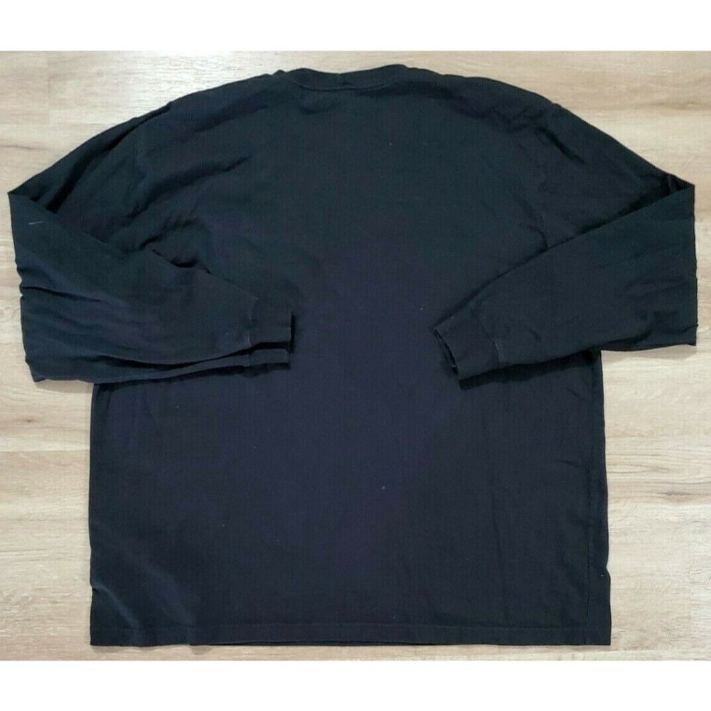 Carhartt Mens Long Sleeve Pocket Black T-Shirt XXL - Picture 2 of 3